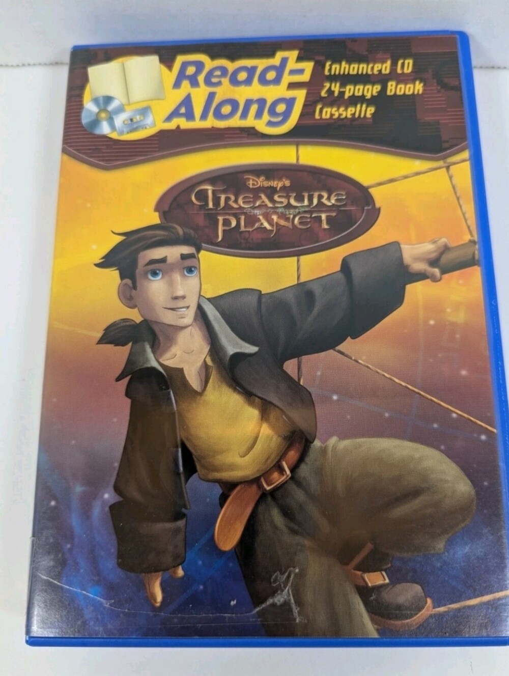 Disney's Treasure Planet Read-Along Enhanced CD 24-Page Book & Cassette (2002)